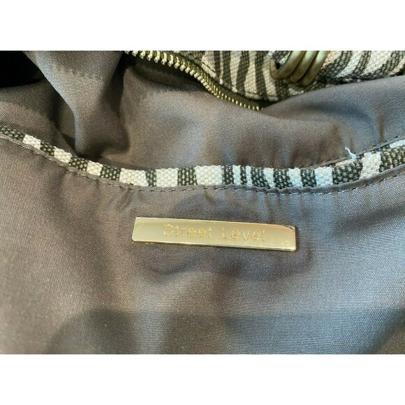 street level tote bag cotton Hemp beige green - Picture 4 of 6